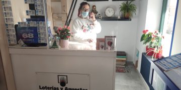 Peñaranda, de nuevo afortunada en el sorteo de la Lotería de Navidad con un cuarto premio vendido en la plaza Nueva