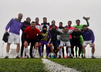 Reencuentro de «viejas glorias» del Club Deportivo Peñaranda con un partido disputado en el estadio municipal Luis García
