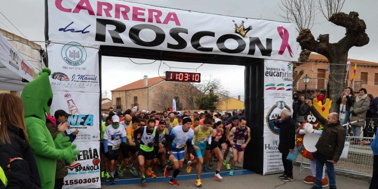 Juan Bueno y Andrea Jaén se llevan el triunfo en la XII edición de la Carrera del Roscón celebrada en Paradinas de San Juan