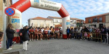 Alberto Bravo y Verónica Sánchez ganan la exitosa II edición del Cross Popular Campus Pini celebrada hoy en Cantalpino