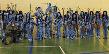 Carnaval 2016 en Peñaranda: presentación de los disfraces a concurso en el pabellón cubierto con una gran participación