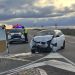 Dos heridos en un aparatoso accidente en el cruce de Riolobos en el que se han visto implicados una furgoneta y un turismo