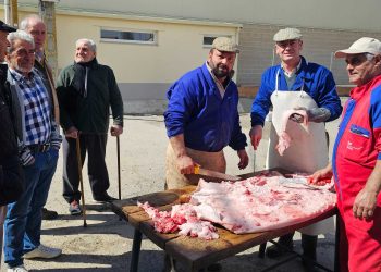Aldeaseca de la Frontera reúne a vecinos y visitantes en torno a la matanza tradicional que este año celebra su primera década