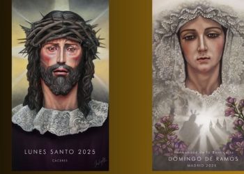 El artista macoterano José Ángel Nava pone su sello artístico al Domingo de Ramos de Madrid y al Lunes Santo de Cáceres