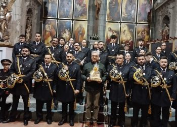 Peñaranda dedica su cariño y sus aplausos a la banda de cornetas y tambores en un brillante concierto ofrecido en la parroquia
