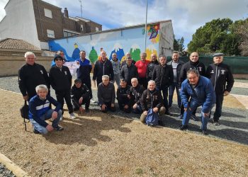 El equipo salmantino del barrio de Garrido gana en Peñaranda la jornada del torneo provincial de calva en las pistas Juan Sánchez