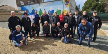 El equipo salmantino del barrio de Garrido gana en Peñaranda la jornada del torneo provincial de calva en las pistas Juan Sánchez