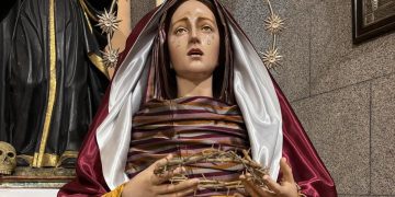 Nuestra Señora de las Lágrimas ya viste de hebrea en la ermita del Humilladero de Peñaranda para la veneración de los devotos