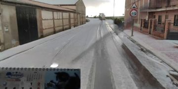 La borrasca Martinho deja una espectacular tormenta de agua y granizo en la zona entre Paradinas de San Juan y Rágama