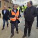 El consejero de Movilidad, José Luis Sanz Merino, visita las obras que mejorarán la accesibilidad en la travesía de Macotera