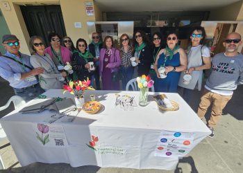 La asociación Parkinson Salamanca pone cara a la enfermedad en una cuestación popular celebrada esta mañana en Peñaranda