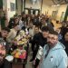 La banda de cornetas y tambores de Peñaranda comparte una merienda tras el último ensayo previo a la Semana Santa 2025