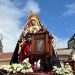 Peñaranda despide su Semana Santa con la tradicional procesión del Resucitado y el verso del pequeño San Miguel a la Soledad