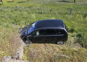 Salida de vía en la carretera Nacional 501 a la altura del monte Araúzo en plena madrugada y sin dejar, por suerte, víctimas