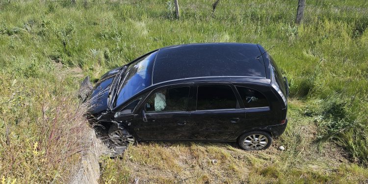 Salida de vía en la carretera Nacional 501 a la altura del monte Araúzo en plena madrugada y sin dejar, por suerte, víctimas