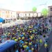 El Grand Prix desata pasiones en Peñaranda: globos amarillos y azules, aplausos y lanzamiento de camisetas en la grabación