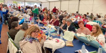 Un grupo de encajeras de Peñaranda viaja hasta Medina del Campo para participar en la IV Feria Multilabores de la villa