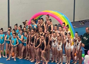 Gran papel de la escuela de Gimnasia Rítmica de Peñaranda en la jornada de Juegos Escolares celebrada hoy en Guijuelo