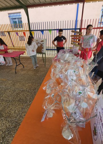 Gran acogida en Peñaranda al mercadillo del «Seve» con los productos artesanales creados por los alumnos del centro