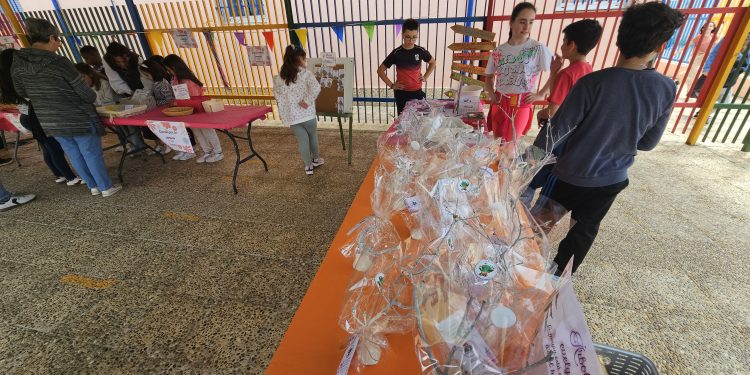 Gran acogida en Peñaranda al mercadillo del «Seve» con los productos artesanales creados por los alumnos del centro
