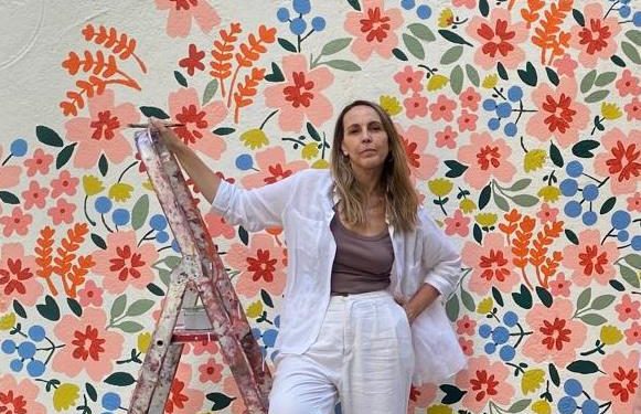 Moniquilla ya tiene su obra en el barrio salmantino del Oeste: «Me gustaría crear uno en Peñaranda, donde he crecido, donde está gran parte de mi familia y a la que sigo muy unida»