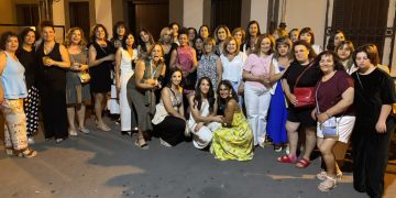 Alumnas de zumba disfrutan en Peñaranda de una animada cena  en plena recta final para despedir el curso esta temporada