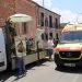 Los conductores celebran su fiesta en Peñaranda con la misa, procesión y bendición de vehículos presidida por San Cristóbal