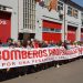 Peñaranda se moviliza en una gran concentración vecinal para reclamar bomberos profesionales en la comarca: «Lo de hoy es el primer paso de una batalla que no ha hecho más que empezar»