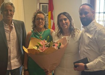 Primer enlace civil de la legislatura en El Campo de Peñaranda con Pablo Pinto y Eloísa Vicente como felices protagonistas