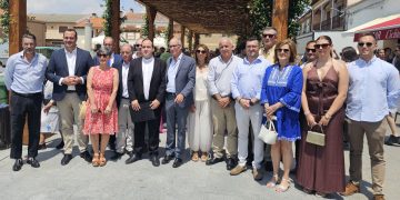 El sacerdote Fernando García pregona las fiestas de Mancera de Abajo ante sus paisanos: «Estamos en el mejor pueblo de España»