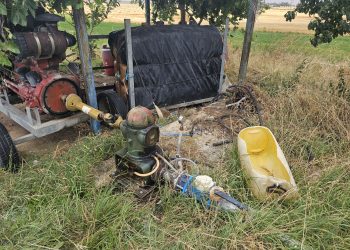 Robo en Paradinas de San Juan: baterías, 1.700 litros de gasoil y numerosos daños en los tubos de riego de una finca agrícola