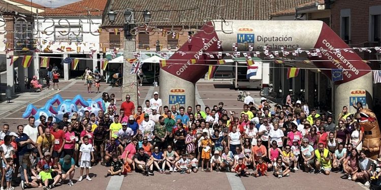 Santiago de la Puebla da el pistoletazo de salida a sus fiestas con una exitosa Quedada Running seguida de la marcha ciclista
