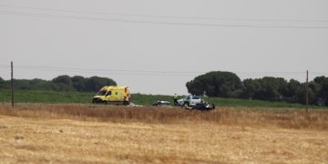 Dos turismos implicados en un aparatoso accidente entre Paradinas de San Juan y Peñaranda