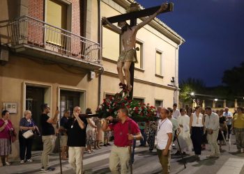 El Santo Cristo del Humilladero congrega la devoción popular de Peñaranda en su fiesta anual con el cambio en la mayordomía