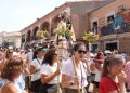 Macotera recibe con vivas y bailes a su patrón, San Roque, en el día más esperado del año y sin miedo al sofocante calor de agosto