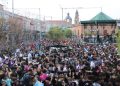 Peñaranda vive ya la algarabía de sus Ferias y Fiestas con las peñas abarrotando la plaza y su primer chupinazo «grabado»