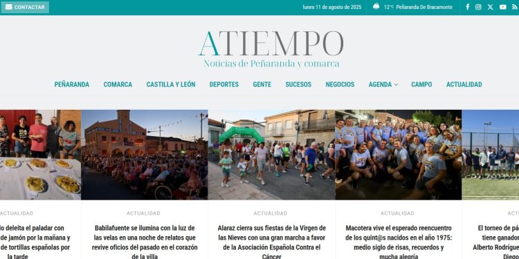 NOTICIAS A TIEMPO marca un nuevo hito en julio, el mejor mes de su historia, superando el medio millón de páginas vistas