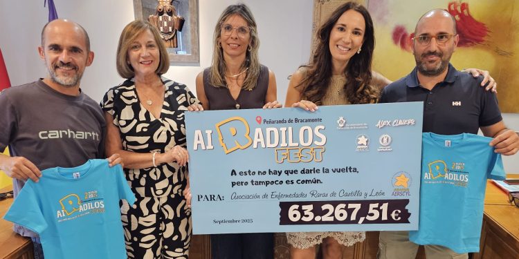 El Festival Airadilos celebrado en Peñaranda logra 63.267,51 euros y desata una gran marea solidaria a favor de la Aerscyl