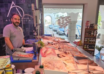 Coruña Atlántica trae a Peñaranda la gran Feria del Marisco este viernes y sábado con variedad de productos en la plaza Nueva