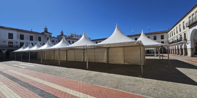 Todo preparado en Peñaranda para la III edición de la Feria Ecológica y Agroalimentaria que se celebrará en la plaza Nueva