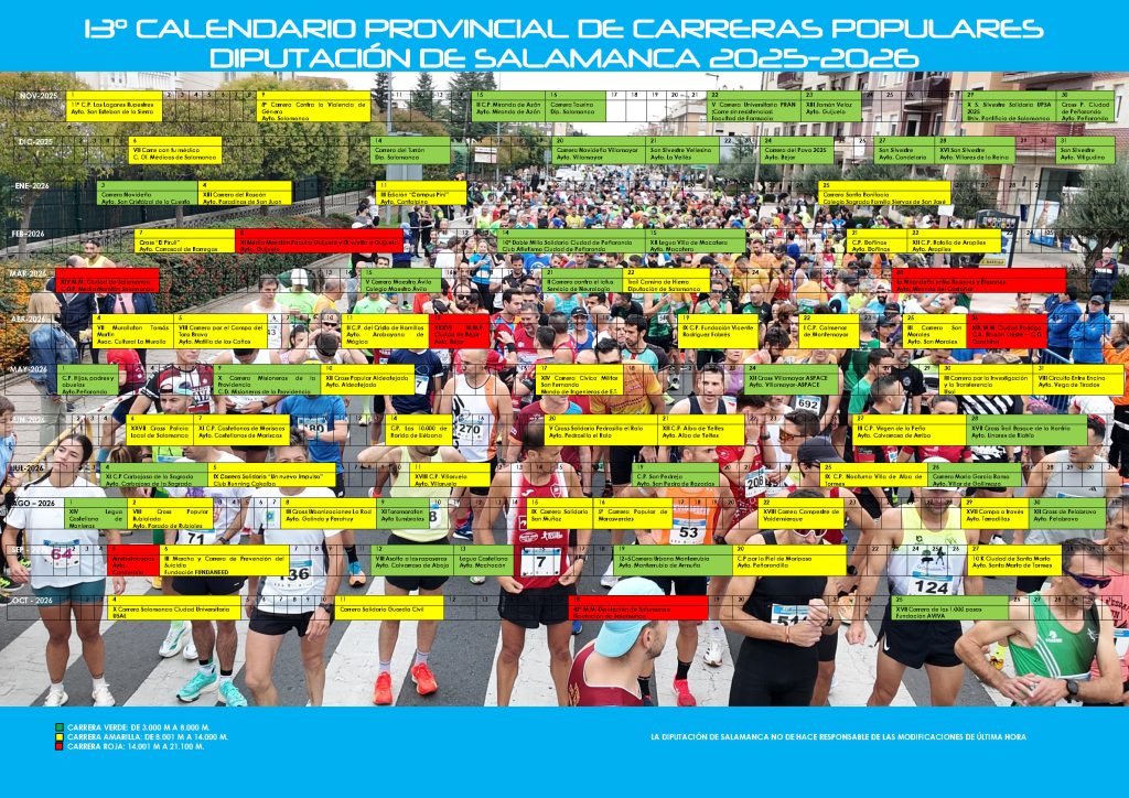 Calendario Circuito 2025 2026