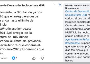 Un comentario «político» del CDS la lía en Peñaranda: el PP sale al paso denunciando el uso partidista de las redes sociales