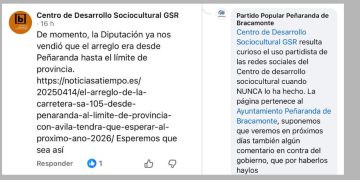 Un comentario «político» del CDS la lía en Peñaranda: el PP sale al paso denunciando el uso partidista de las redes sociales
