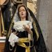 Nuestra Señora de las Lágrimas viste ya de luto en la ermita del Cristo del Humilladero de Peñaranda de cara al mes de noviembre