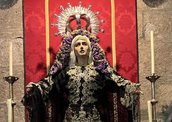 La Virgen de la Misericordia completa el luto de las imágenes marianas de Peñaranda que lucen en el mes de noviembre