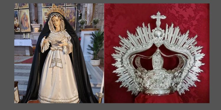 La Virgen de la Soledad protagonizará en Peñaranda uno de los estrenos de la Semana Santa 2026 con una corona imperial