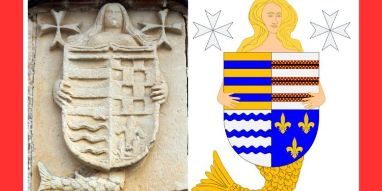 La curiosa historia de la sirena de Paradinas de San Juan que aparece en un blasón nobiliario y en la iglesia de la localidad
