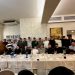 El primer equipo del CD Peñaranda celebra en Las Cabañas su cena navideña y el cumpleaños del entrenador, Pepe Crespo