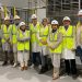 La subdelegada del Gobierno en Salamanca, Rosa López, visita las obras de ampliación de la fábrica de Dulca en Peñaranda