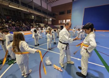 La brillante exhibición de kárate de los alumnos del club CID abre la programación deportiva de la Navidad en Peñaranda